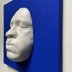 Gregos (1972) - White breath on blue background