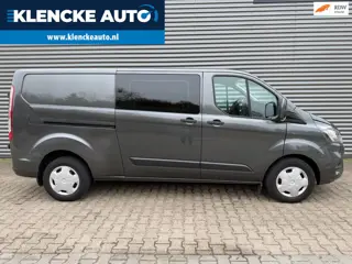 Ford Transit Custom Limited AUTOMAAT Dubbel cabine LED 5-persoons Clima Cruise Navi Stoelverwarming