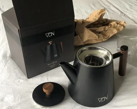 VDN RVS Theepot Dubbelwandig met Filter.