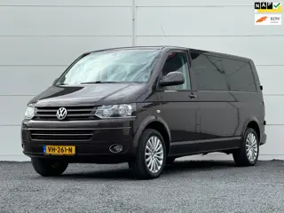 Volkswagen Transporter 2.0 TDI L2H1 Org NL Dub Cabine 6 Pers Automaat Leer Trekhaak Volledige onderh