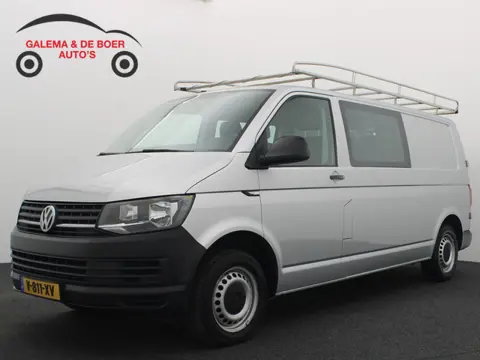 Volkswagen Transporter 2.0 TDI L2H1 DC 6 PERS / TREKHAAK / 1STE EIG / DEALER OH / LEDER / AIRCO / BL