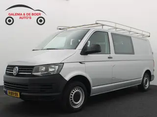 Volkswagen Transporter 2.0 TDI L2H1 DC 6 PERS / TREKHAAK / 1STE EIG / DEALER OH / LEDER / AIRCO / BL