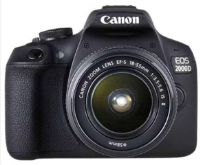 Canon EOS 2000D | 24MP | WiFi | Complete Set, zonder sluiterdop
