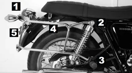 KOFFERBEUGELSET Triumph Bonneville T 100 2001 - 2011