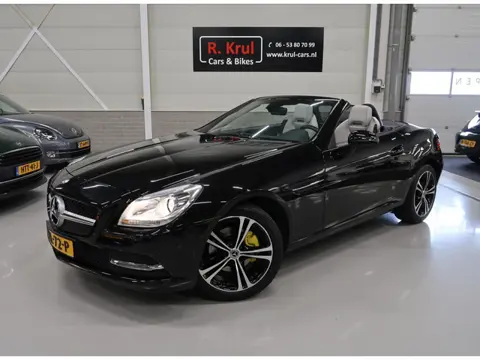 Mercedes-Benz SLK-klasse 200 automaat beige leer nekverwarming panoramadak navigatie cruise control 