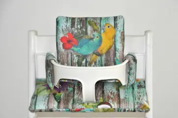 Gecoate stokke tripp trapp kussens 'Parrots'