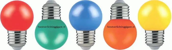 Led lampen e27 gekleurd en warm wit