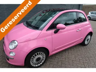 Fiat 500 1.2 Rosa Exclusive kleur (bj 2011, automaat)