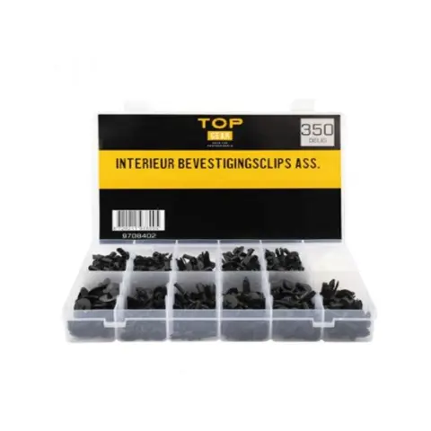 Assortiment interieur bevestigingsclips 350st