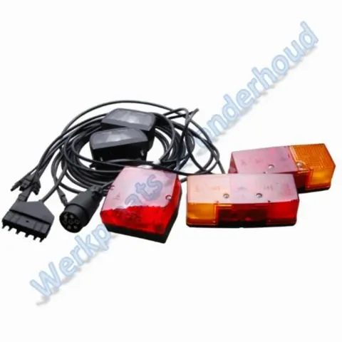 SAW komplete aanhanger verlichtingset 5mtr kabel