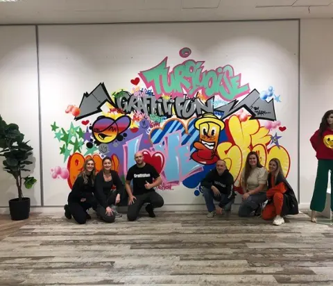 Graffiti bedrijfsuitje en personeelsuitje (TIP)