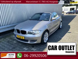 BMW 1 Serie Cabrio 118i High Executive 133Dkm.NAP, AUTOMAAT, Leer, Clima, CC, LM, Afn.Trekh, nw. APK