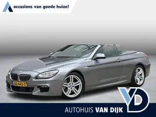 BMW 6-serie Cabrio 640i High Executive M-Pakket | NL-auto/2e eign./Volledige historie/Leder/Adapt.Cr