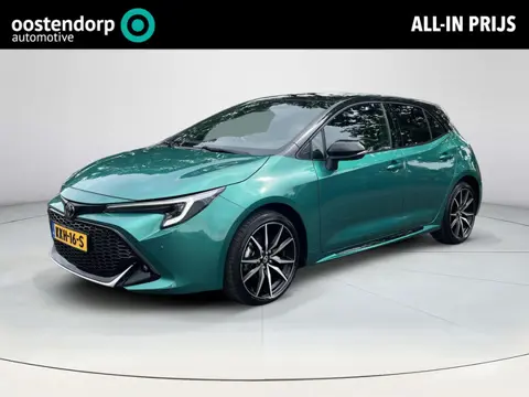Toyota Corolla Hybrid 140 GR Sport | Super green met zwart dak | Carplay | Parkeersensoren | 18 inch