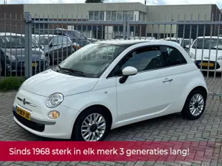Fiat 500 0.9 TwinAir Turbo Lounge KMST NAP! Pano l Airco l MTF-stuur l bleu and me l LMV! TOPSTAAT l