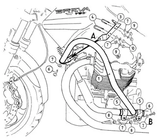 VALBEUGEL Moto Guzzi Breva 750 2003 - 2012