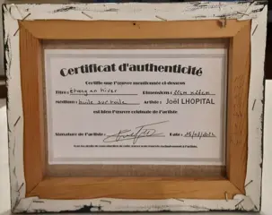 Joël Lhopital (1950) - Étang en hiver