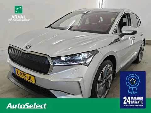 Skoda Enyaq iV 80 204pk First Edition | SOH 92% | Zwart Leder | 21" | Keyless | CarPlay | Stuur- en 