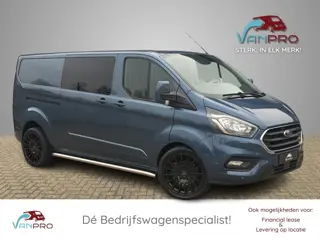 FORD TRANSIT CUSTOM 2.0 TDCi 130PK Dubbel Cabine L2 / Airco / Dubbele Schuifdeur / Trekhaak / Cruise