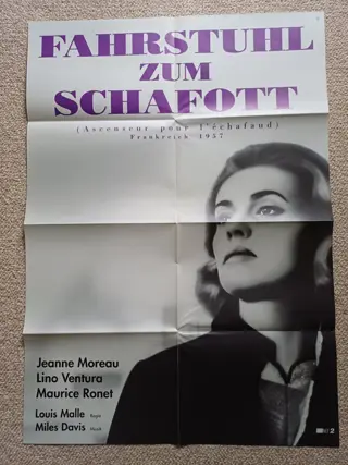 ASCENSEUR POUR L ' ECHAFAUD filmposter.
