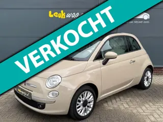 Fiat 500 1.2 Lounge Automaat *cappuccino *navi *nieuwstaat