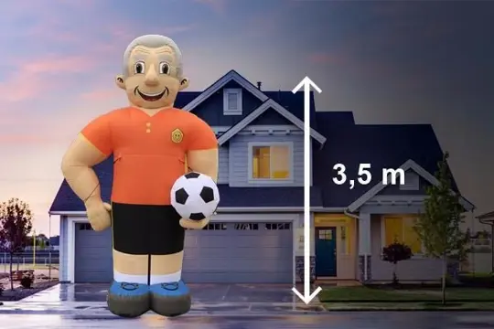 Abraham pop Voetballer te huur, landelijke bezorging mogelij