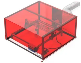 SCULPFUN Laser Engraver Smoke Exhaust Box, 720*720*360mm