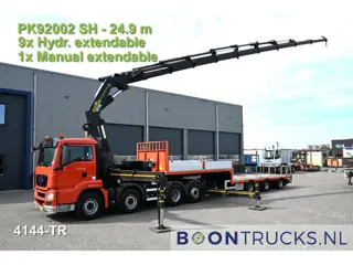 MAN TGS 35.480 8X2-6 BLS EEV * PALFINGER 92002SH 85TM CRANE | + LAG SEMI LOW LOADER