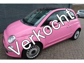 Fiat 500 1.2 Rosa Exclusive kleur (bj 2011, automaat)