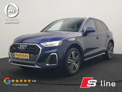 Audi Q5 55 TFSI e 2x S Line PHEV 367pk Dealer O.H. | 360 Camera | Sportstoelen Verwarmd | Sfeerverli