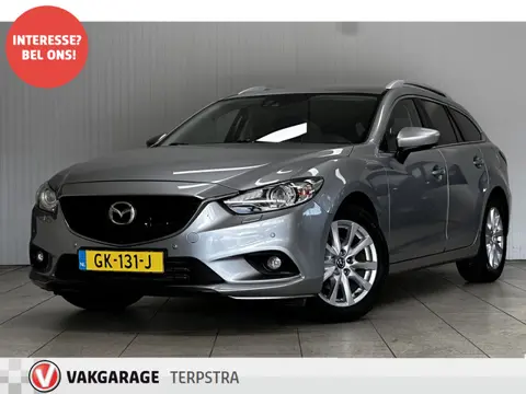 Mazda 6 Sportbreak 2.2D Skylease+/ Trekhaak!/ Stoelverw! 17''LMV/ Keyless/ Clima/ Navi/ Cruise/ Blue