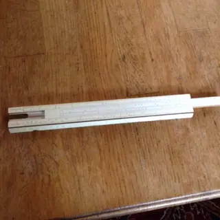 Rekenliniaal / - rekenlat in etui -rekenlat in doos