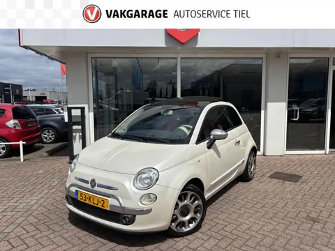 Fiat 500 1.2 Lounge Automaat / Ledere bekleding / Schuifdak / super nette staat !