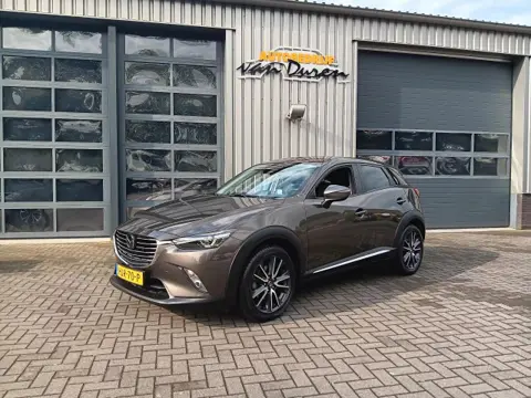 MAZDA CX-3 SkyActiv-G  120PK. GTM navi clima/cruise leder trekhaak.Autom AUR Camera PDC