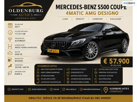 Mercedes-Benz S-klasse Coupé S 500 4Matic AMG Designo
