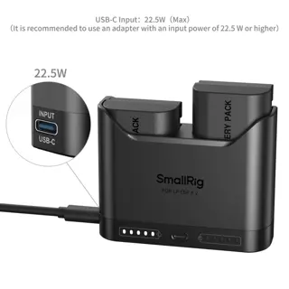SmallRig 5485 Turbo Charging Kit For LP-E6P Camera Batteries
