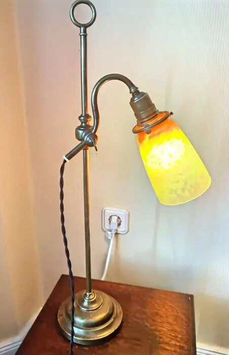 Charles Schneider - messing tafellamp