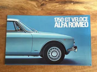 Brochures/catalogi - 1970 Alfa Romeo 1750 GT Veloce Bertone