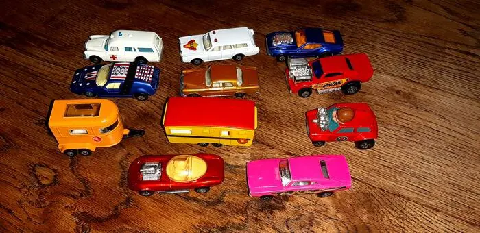 Matchbox - Environ 1/64 - 11x divers modèles année 70 - In goede tot zeer goede staat, zie foto's