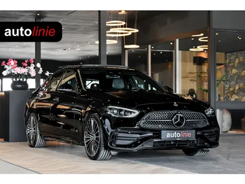 Mercedes-Benz C-klasse 300 e AMG-Line, Night, Memory, 360, ACC, Keyless, HUD, Digital!