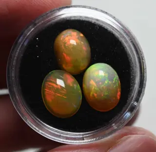 Ethiopische opalen van 7,02 ct met een uitstekend
