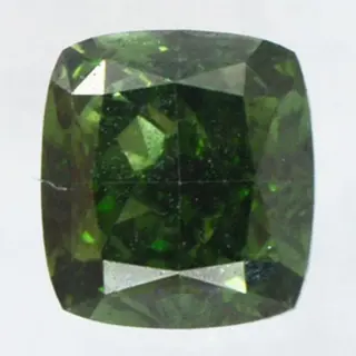 1 pcs Diamant - 0.56 ct - Cushion - Kleurbehandeld - fancy
