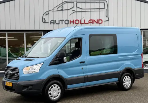 FORD TRANSIT 2.0 TDCI 96KW 131PK DC DUBBELE CABINE EURO 6 AIRCO/ NAVIGATIE/ CRUISE CONTROL/ CAMERA/ 100% DEALERONDERHOUDEN