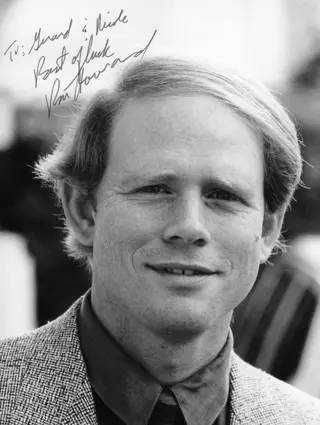Gérard Fouquet (1959-2009) - Ron Howard, autographe