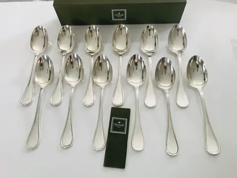 Christofle - Soeplepels (12) - Verzilverd - Modèle Albi