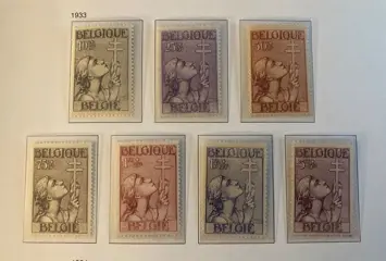 België 1933 - Kruis van Lotharingen - OBP/COB 377/83