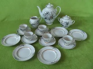 Lomonosov USSR Service 5 Personen - Set - Porselein