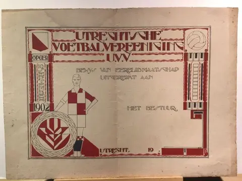 Monogram PK - Utrecht Football Voetbal diploma -