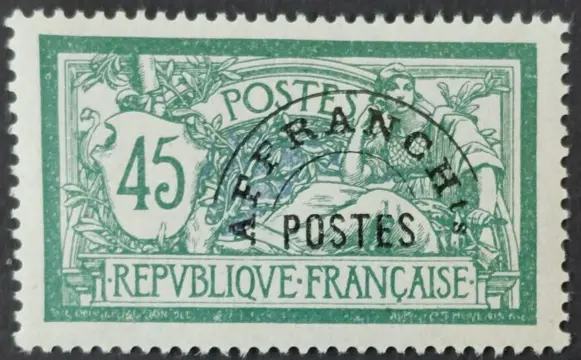 Frankrijk 1922/47 - Pre-cancelled, Merson, 45 v. green and blue - Yvert préoblitéré 44