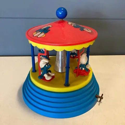 Peyo LBZ - 1980's Smurf Draaimolen muziekdoos - 1980-1989 -